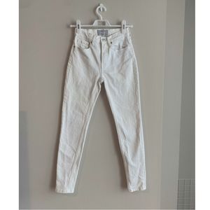 Everlane The High-Rise Skinny Jean 24 Bone White